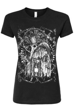 Clockwork Plague Doctor T-shirt -Vampirefreaks Sale Store plague doctor clockwork 0womens tshirt
