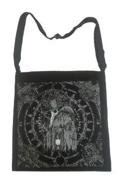 Shoulder Sling Zipper Tote Bag -Vampirefreaks Sale Store plague doctor shoulder tote