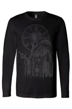 Plague Doctor T-shirt [GREY ASHES] -Vampirefreaks Sale Store plagueDoctorlong