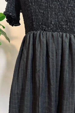 Hilda - Dark Plaid Cottage Dress -Vampirefreaks Sale Store plaid cottagecore dress