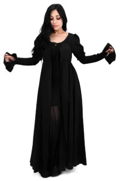 Ellen Puff Sleeve Duster 14 Ellen Puff Sleeve Duster -Vampirefreaks Sale Store puff shoulder cardigans