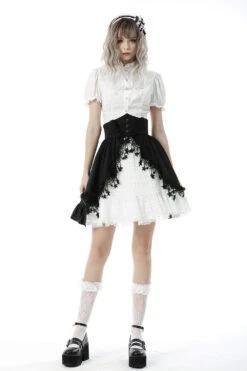 Ghost Manor Puff Sleeve Top 15 Ghost Manor Puff Sleeve Top -Vampirefreaks Sale Store puff shoulder lolita shirt