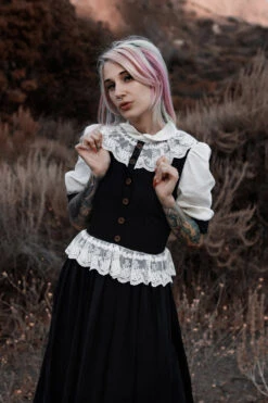 Blackfern Dress -Vampirefreaks Sale Store puff sleeve dress 2c446093 1613 4b76 a2c6 d51677c32d43