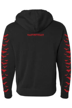 Bat Romance Hoodie [BLOOD RED] -Vampirefreaks Sale Store pullover hoodie back vf 9cfc26db f32e 4c84 99d3 078f6f56c764