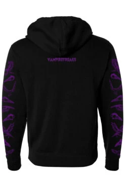 Quoth The Raven Hoodie [PURPLE] -Vampirefreaks Sale Store pullover hoodie back vf a3745434 50af 4854 a02c 4be34c9018db