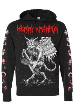 Merry Krampus Hoodie -Vampirefreaks Sale Store pullover hoodie resize xmas
