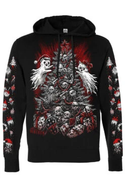Merry Catmas Hoodie -Vampirefreaks Sale Store pullover hoodie xmas sleeves