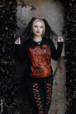 Haunted Mansion T-shirt [PUMPKIN ORANGE] -Vampirefreaks Sale Store pumpkin jack o lantner goth pants 7ad1336c af24 4636 950d 3cb718a934f8