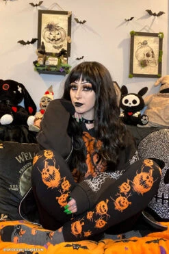 Possessed Pumpkin Patch Leggings -Vampirefreaks Sale Store pumpkin patch leggings