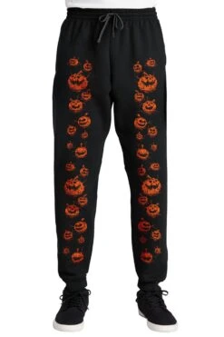 Possessed Pumpkin Patch Joggers [Unisex] -Vampirefreaks Sale Store pumpkinJoggerFront