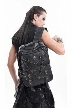 Catacombs Spiked Vegan Leather Backpack
