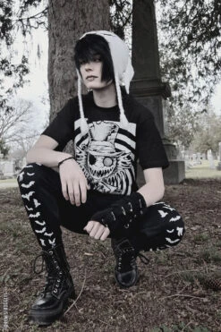 Vampire Bat Joggers [WHITE BATS] -Vampirefreaks Sale Store punk clothing store 02f678d4 8d79 4d4c a528 5e13b8136e31