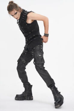 Vegan Leather Utility Goth Pants -Vampirefreaks Sale Store punk clothing 8e845d87 24ae 43a9 88a5 c410f17bab1f