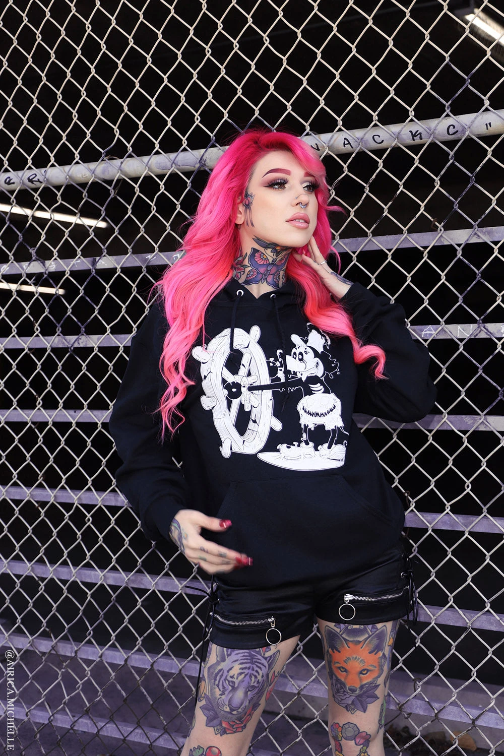 Steamboat Willie Mickey Zombie Hoodie 8 Steamboat Willie Mickey Zombie Hoodie - Image 8