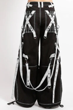 Tripp NYC X-Strap Zip Off Pants [Black/White] -Vampirefreaks Sale Store punk clothing c9fa8ec0 1f80 4d23 9d4c 1c7dd939c883