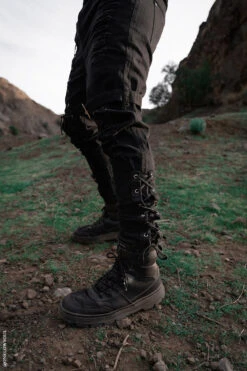 Inquisition Shredded Skinny Jeans -Vampirefreaks Sale Store punk denim pants