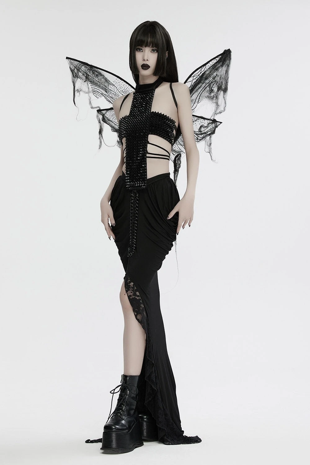 Hallowed Be Gothic Cross Halterneck Top 4 Hallowed Be Gothic Cross Halterneck Top - Image 4