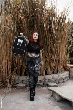 RIP Tombstone Backpack -Vampirefreaks Sale Store punk goth bag