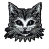 Punk Rock Kitty Enamel Pin -Vampirefreaks Sale Store punk kitty pin2
