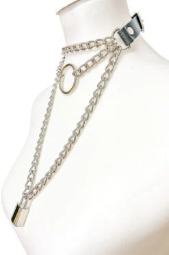Layered Chain Choker Necklace -Vampirefreaks Sale Store punk necklace