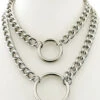 Double O-Ring Stacked Necklace -Vampirefreaks Sale Store punk necklaces 11ee2cef 19b3 4b70 b605 22d0a5e49d09