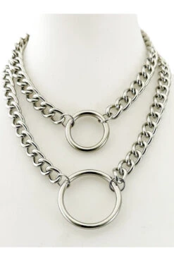 Double O-Ring Stacked Necklace