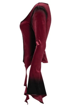 Blood Moon Irregular Hem Flare Sleeve Top [Red] -Vampirefreaks Sale Store punk rave c6563421 1bf7 4dc3 b68e d29ec8f41811