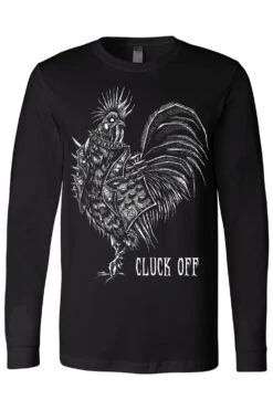 Punk Rock Chicken T-shirt -Vampirefreaks Sale Store punk rock chicken longsleeve tshirt
