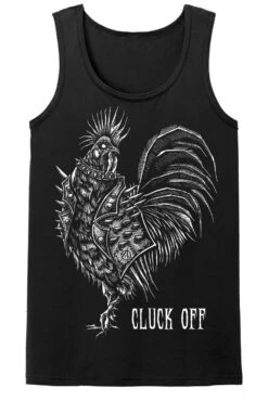 Punk Rock Chicken T-shirt -Vampirefreaks Sale Store punk rock chicken mens tank top front