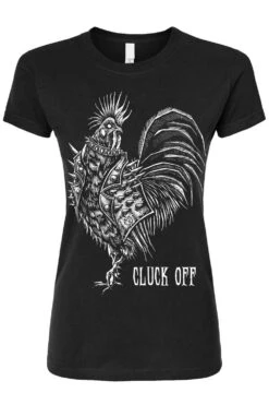 Punk Rock Chicken T-shirt -Vampirefreaks Sale Store punk rock chicken womens tshirt