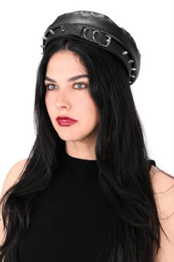 Axel PU Beret -Vampirefreaks Sale Store punk rock hat f5c0bc0d 7138 4879 b72b f3d52b3fc3ac