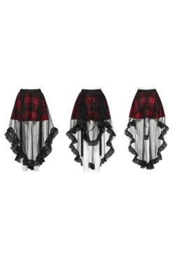 Pixie Dust Plaid Mesh Skirt -Vampirefreaks Sale Store punk skirts ef41b4d2 49b1 46e2 9036 a39c3e1c327a