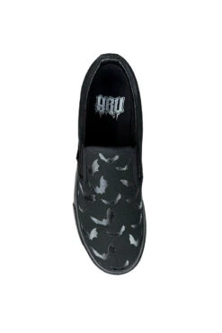 Chill Bat Platform Sneakers [Blackout] -Vampirefreaks Sale Store punk slip ons