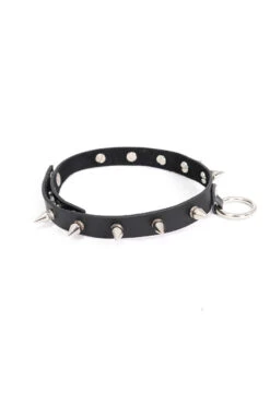 Rivet Spiked O-Ring Choker -Vampirefreaks Sale Store punk spike choker