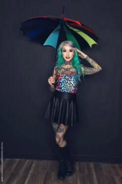 Batwing Pagoda Umbrella [Goth Rainbow] -Vampirefreaks Sale Store punk style aed76a93 98dd 47c6 93c2 a079a140db17