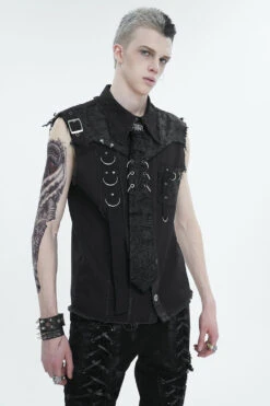 RIP Distressed Necktie -Vampirefreaks Sale Store punk tie for men