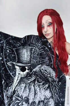 Plague Doctor Beach Towel 15 Plague Doctor Beach Towel -Vampirefreaks Sale Store punk towel