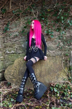 Fishnet Garter Thigh High Socks [Black] -Vampirefreaks Sale Store punk womens clothes 3bfd4dea 11fe 4157 87f7 c31e6559048e