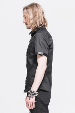 Black Knight Button Down Shirt -Vampirefreaks Sale Store punkrock shirt