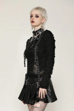 Gas Town Distressed Apocalyptic Top -Vampirefreaks Sale Store punkrock top