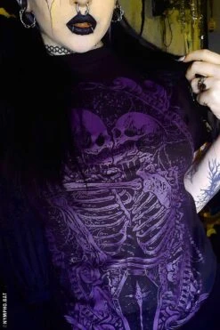 Til Death Do Us Part T-shirt [PURPLE] -Vampirefreaks Sale Store purple gothic tshirt 063f4e5b 7d6f 4b3e b7c2 dadc82c3298e