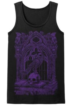 Quoth The Raven T-shirt [PURPLE] -Vampirefreaks Sale Store purple raven mens tank top front 9b5236e0 f6ad 46b8 b283 2161e86dfabf