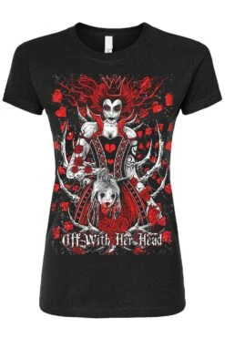 Queen Of Hearts T-shirt -Vampirefreaks Sale Store queen of hearts womens tshirt