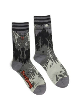 Mothman Crew Socks -Vampirefreaks Sale Store quirky socks