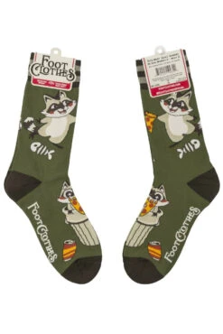 Trash Panda Pizza Party Crew Socks -Vampirefreaks Sale Store quirky socks 2fb27d33 ab69 4130 af5c 5bd1a87af031