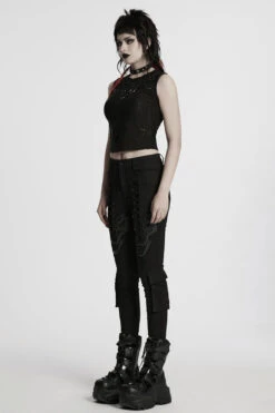 Vampyre Huntress Distressed Tank Top -Vampirefreaks Sale Store qwe