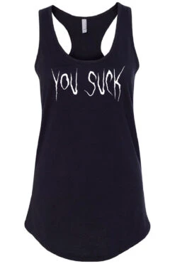 You Suck T-shirt -Vampirefreaks Sale Store racerback tank black front resize ce102d2d 1aaa 4fe9 91ce da62033f6375
