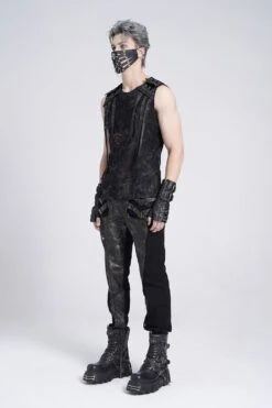 Exile Distressed Tank Top -Vampirefreaks Sale Store ragged top
