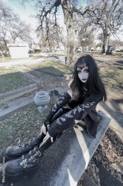 Quoth The Raven Hoodie [GRAY] -Vampirefreaks Sale Store raven hoodie