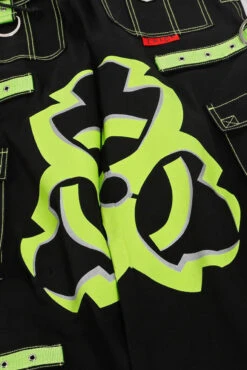 Tripp NYC Mega Biohazard Pants [Black/Lime BIO] -Vampirefreaks Sale Store raver jeans